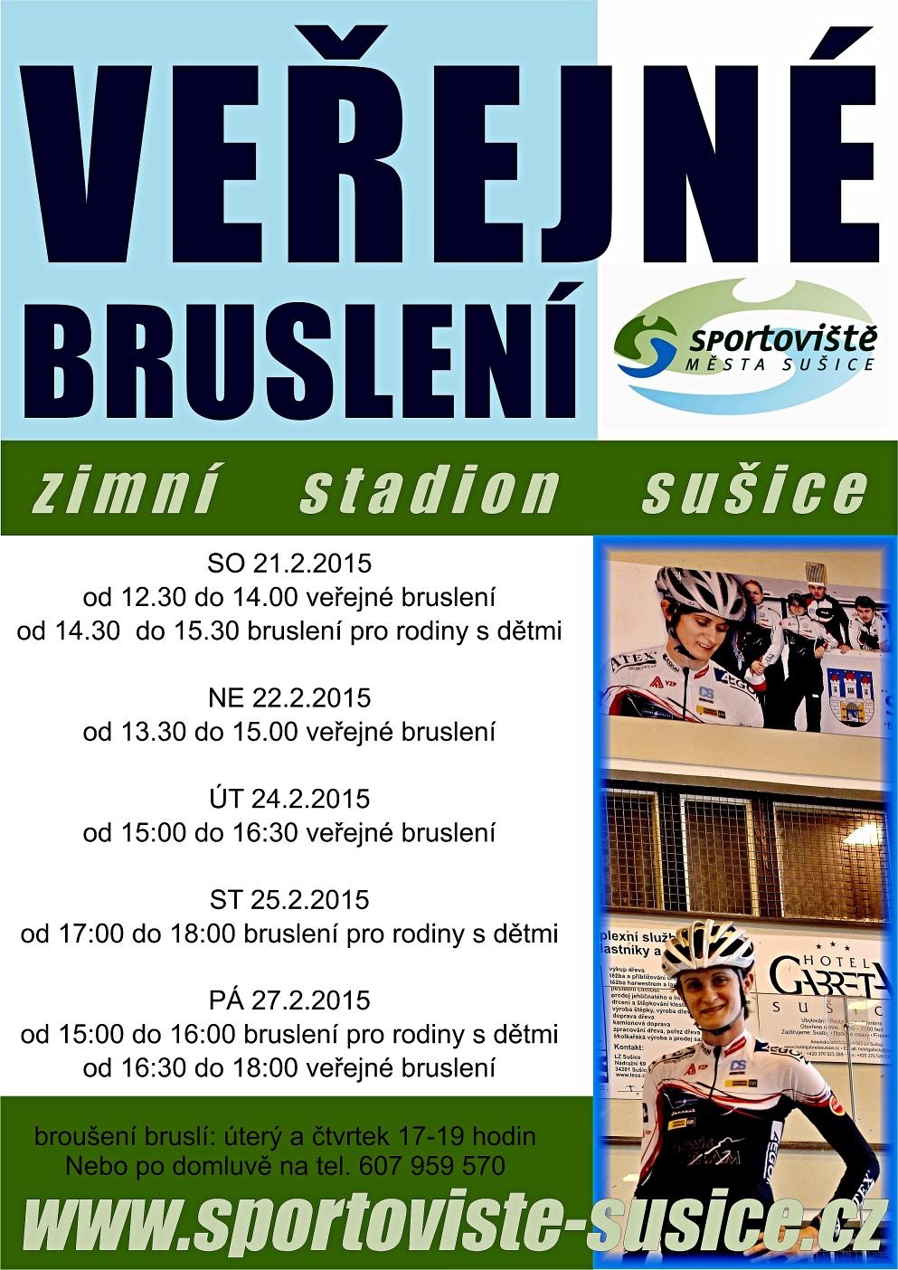 verejne brusleni vikend unor